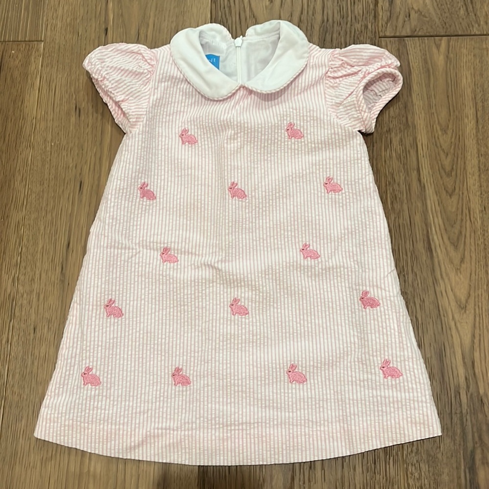 Anavini smocked bunny dress (24 months)